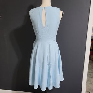 🅽🆆🆃 $86 Lucy Paris Blue Sleeveless Fit-and-flare Dress Size Small US 4/6